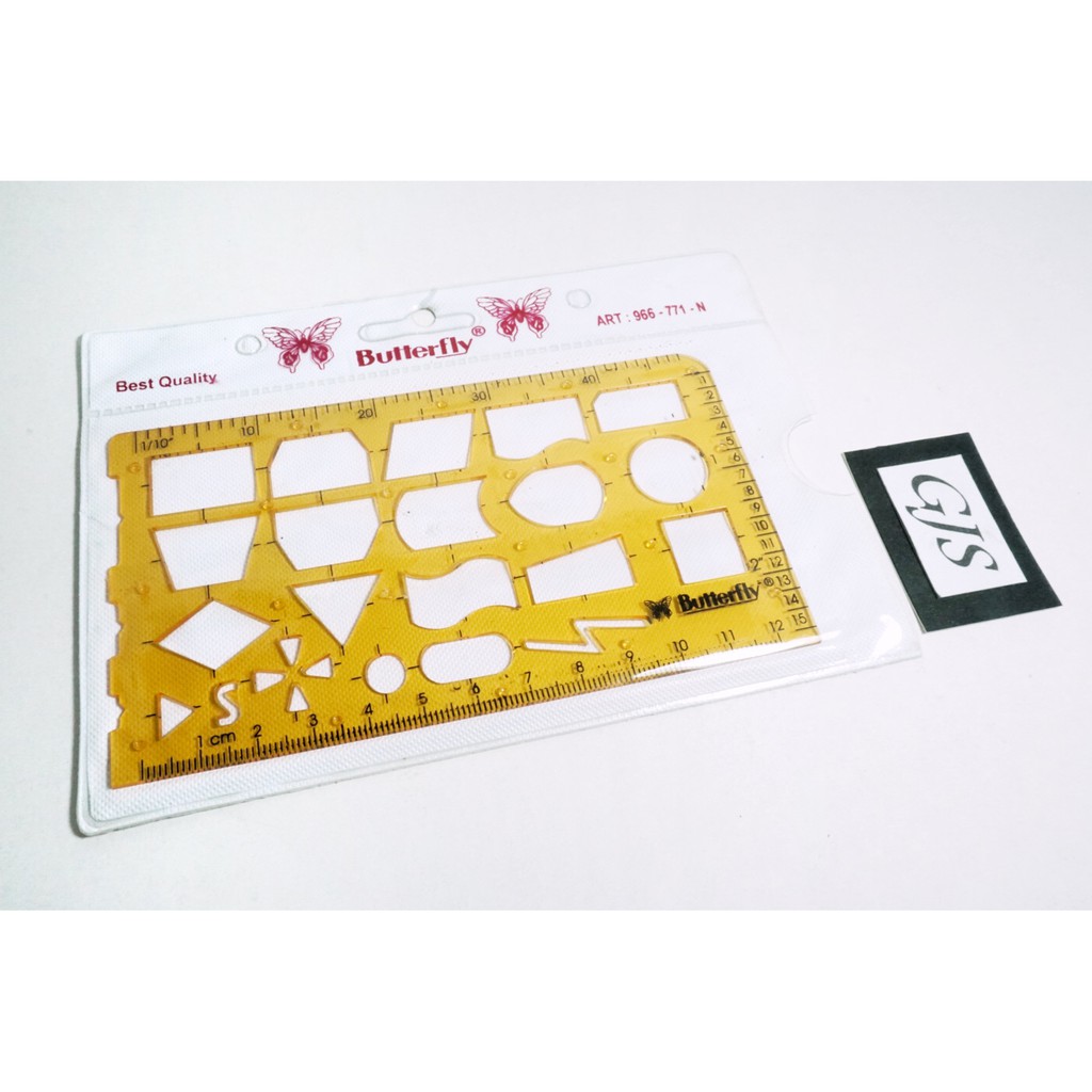 

Penggaris Drawing Template Butterfly
