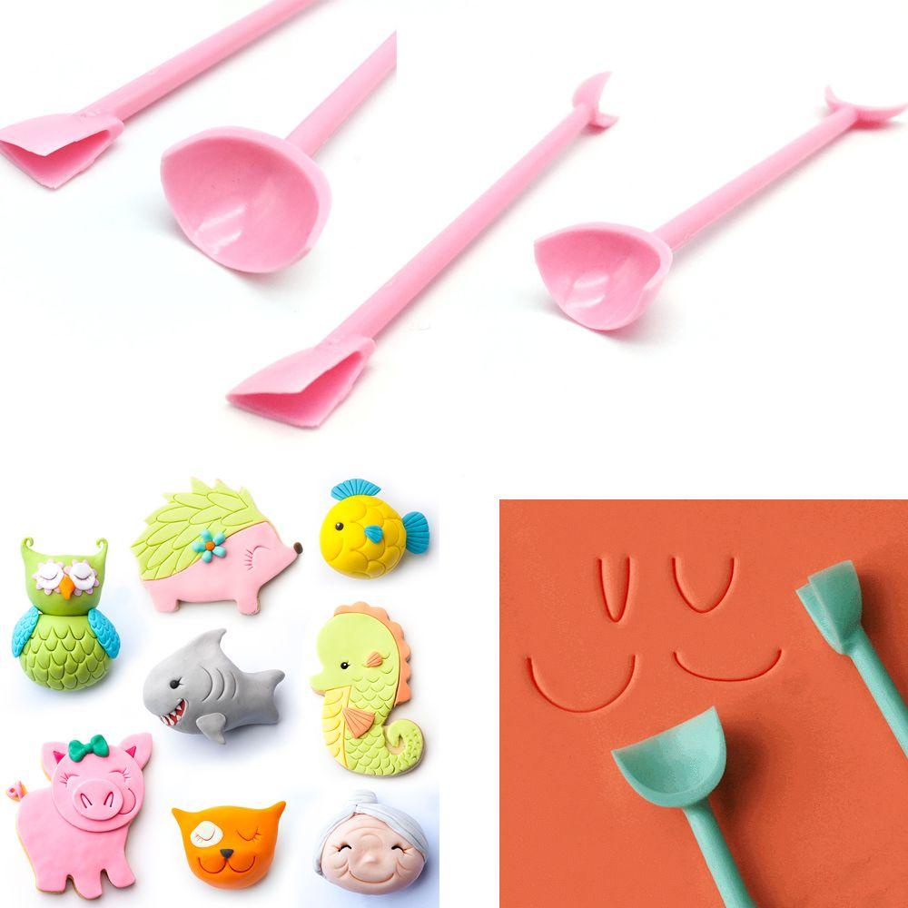Solighter 2Pcs Ripple Cetakan Kue Bakeware Fondant Pastry Baking Tool