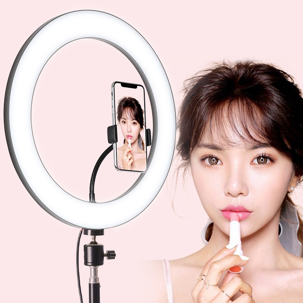 [3 WARNA] Lampu Ring LED Video Live Studio Selfie Beauty Youtuber Make Up | Ring Light Vlog Foto