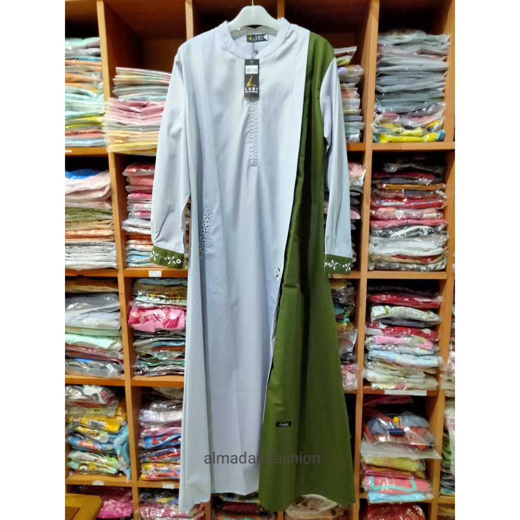 Gamis Faiza Lubi Gamis Dewasa Katun Kombinasi Bordir Terbaru