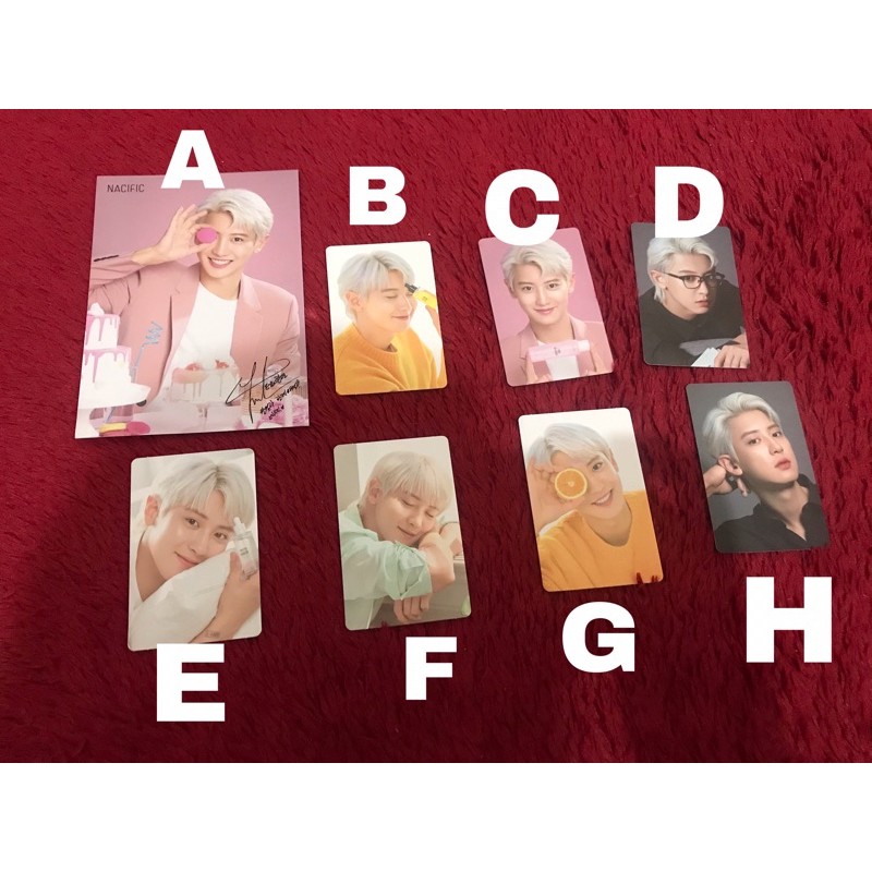 photocard chanyeol x nacific