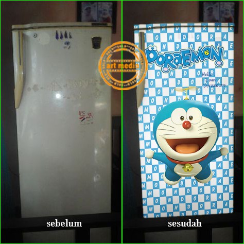 STIKER KULKAS DORAEMON