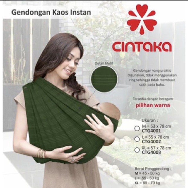 Geos Atau Gendongan Kaos Cintaka