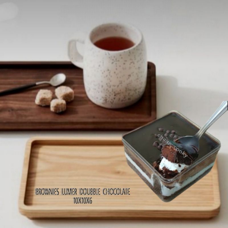 

Brownies Lumer Doubble chocoLate 10X10X6