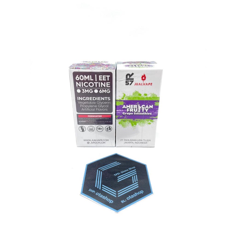 American Fruity GRAPE SMOOTHIES by Hero57 x Jual Vape 60ml liquid