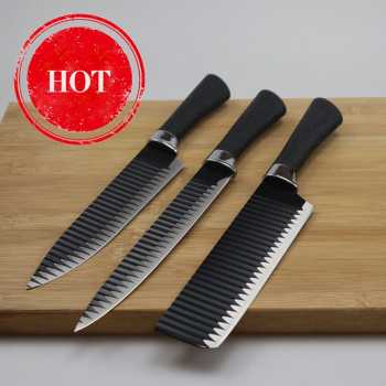 Pisau Dapur Set Pisau 6in1 Pisau Gunting Peeler Pengupas Buah Sayur Daging