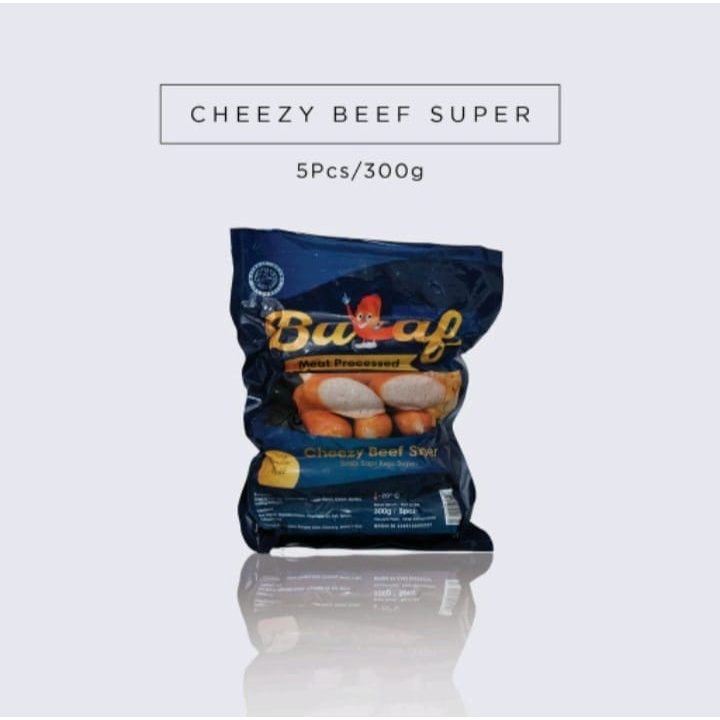 

Bulaf Sosis Sapi Cheezy Beef Super Isi 5 300gr.