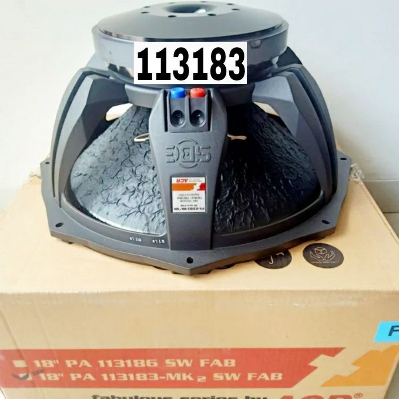 Speaker Fabulous 18 inch Tipe 113183 SW Sub Woofer ACR FABULOUS ORIGINAL MURAH