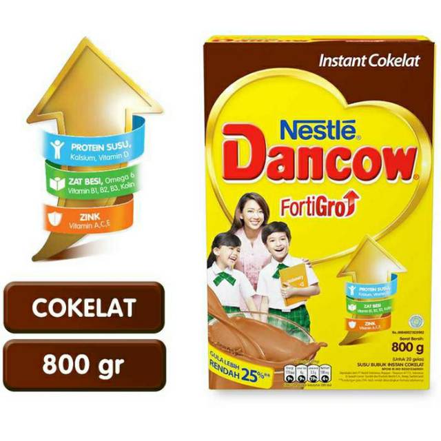 

Dancow FortiGro Instant Cokelat 800g - Rasa Coklat 800gr