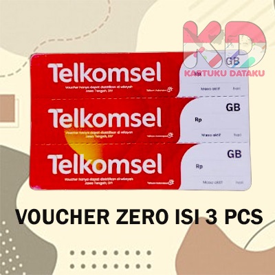 VOUCHER KOSONG TELKOMSEL / VOUCHER INJECT TELKOMSEL / VOUCHER ZERO TELKOMSEL