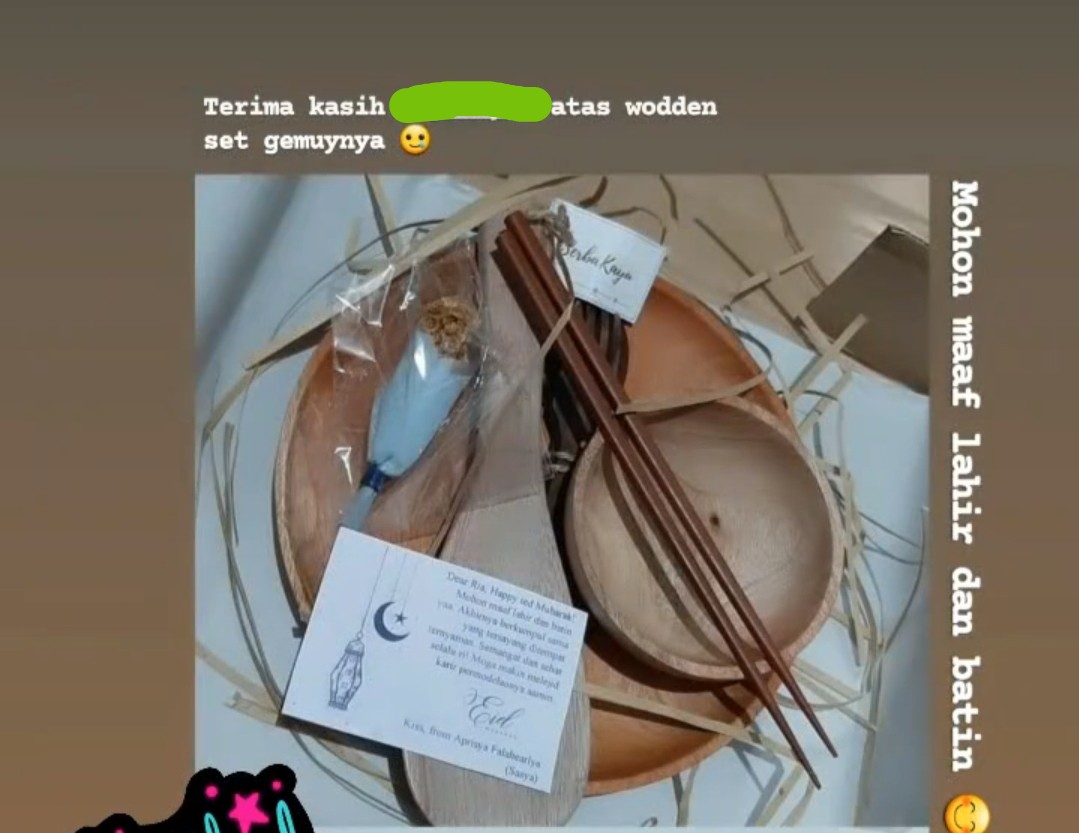 Kado Box  Perabot Kayu Pernikahan Gift Set Ulang Tahun Hampers Set Alat Makan