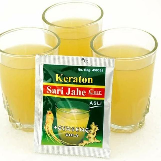 

✰BARU✰ ❤ Under100 ❤ Sari Jahe Keraton Cair Isi 6 / 12 Sachet (30ml) | Gingseng + Gula Halal