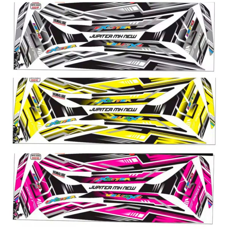 Striping yamaha jupiter mx exciter / decal jupiter mx new 135 exciter / variasi jupiter mx new / mx