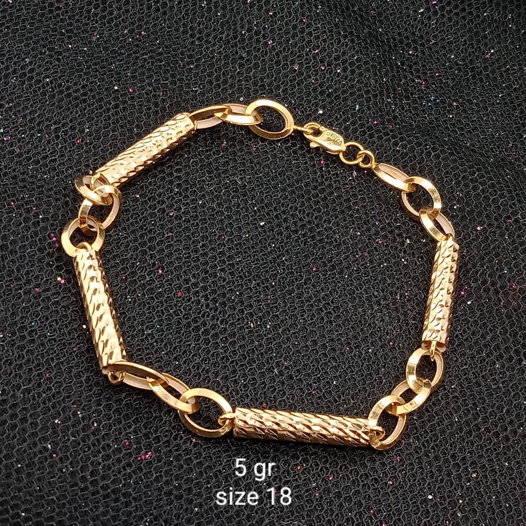 Gelang Emas 17K - 5 gr Kadar 750 - 388