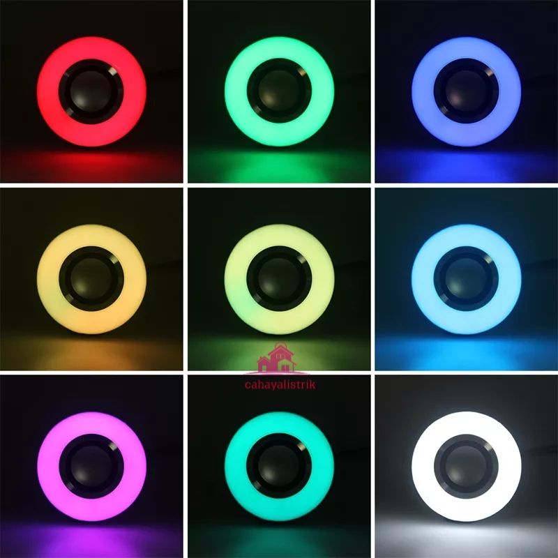 Bohlam Speaker Musik Bluetooth 2 in 1 - Lampu Speaker LED/lampu disco