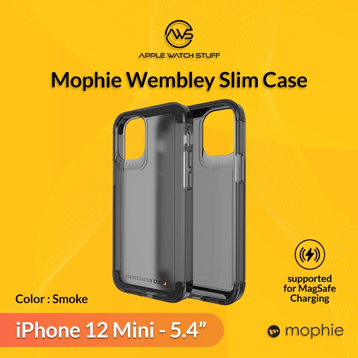 Mophie Wembley Palette Slim Case for iPhone 12 Mini 5.4 inch Smoke