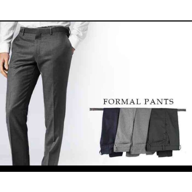 CELANA KANTOR FORMAL PRIA SLIMFIT BAHAN DASAR KAIN WOL