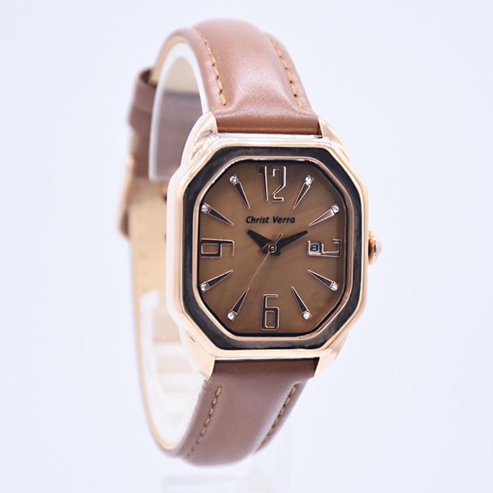 Jam Tangan Wanita Christ Verra 71636L-25 BRN Original