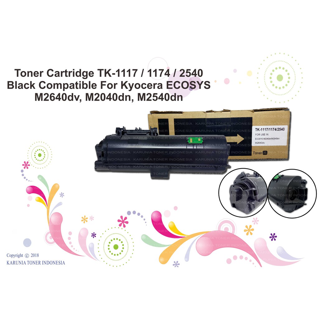 Cartridge Compatible TK-1117 1174 For Kyocera M2640dv M2040dn M2540dn