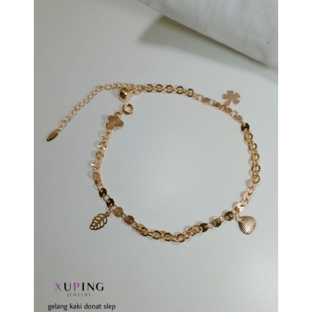 Gelang Kaki Xuping Dewasa Lapis Emas Variasi