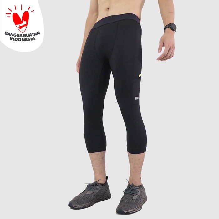 ATALON 3/4 COMPRESSION TIGHTS - HITAM, M