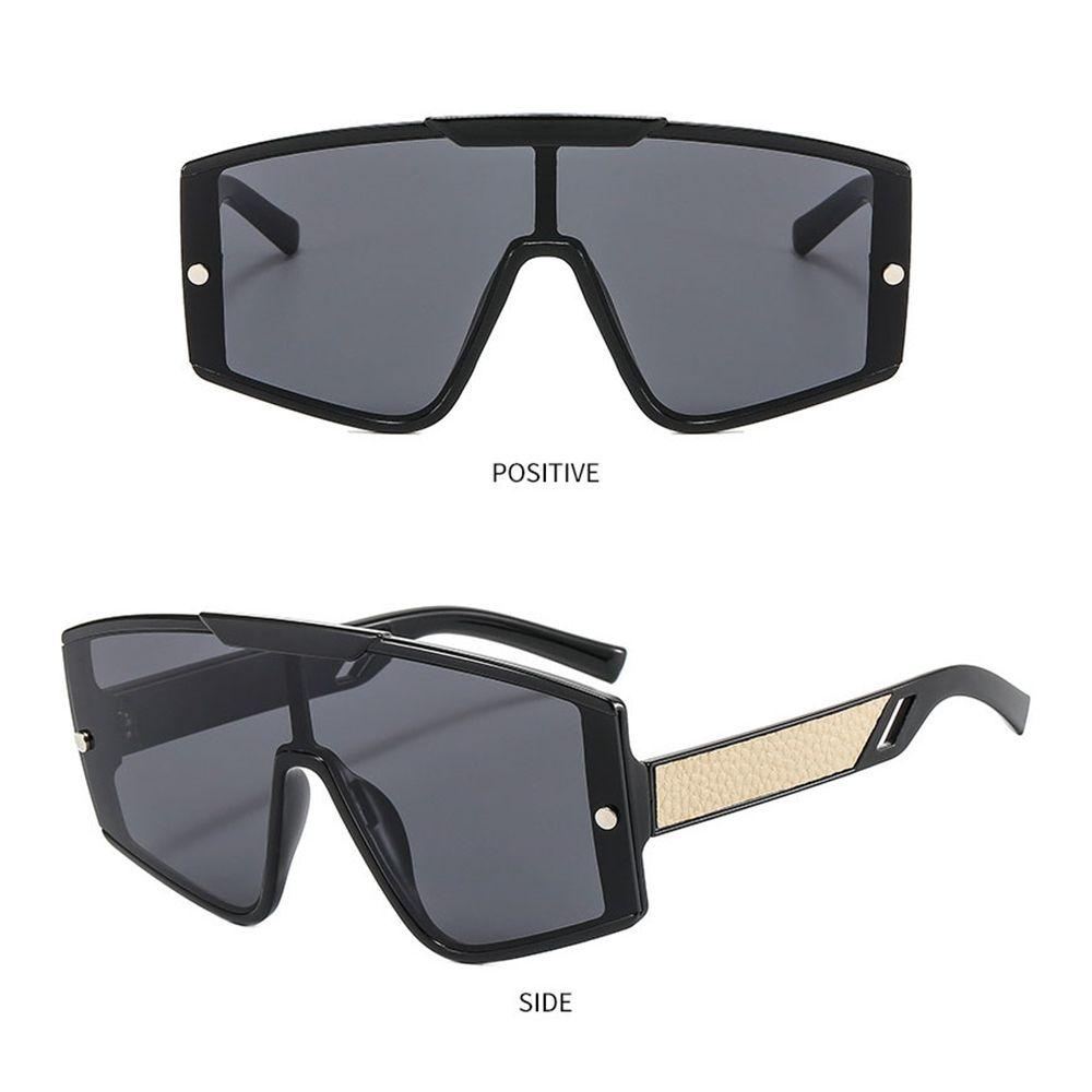 Nanas One-piece Sunglasses Eyewear Oversized Hip Hop Pria Shades