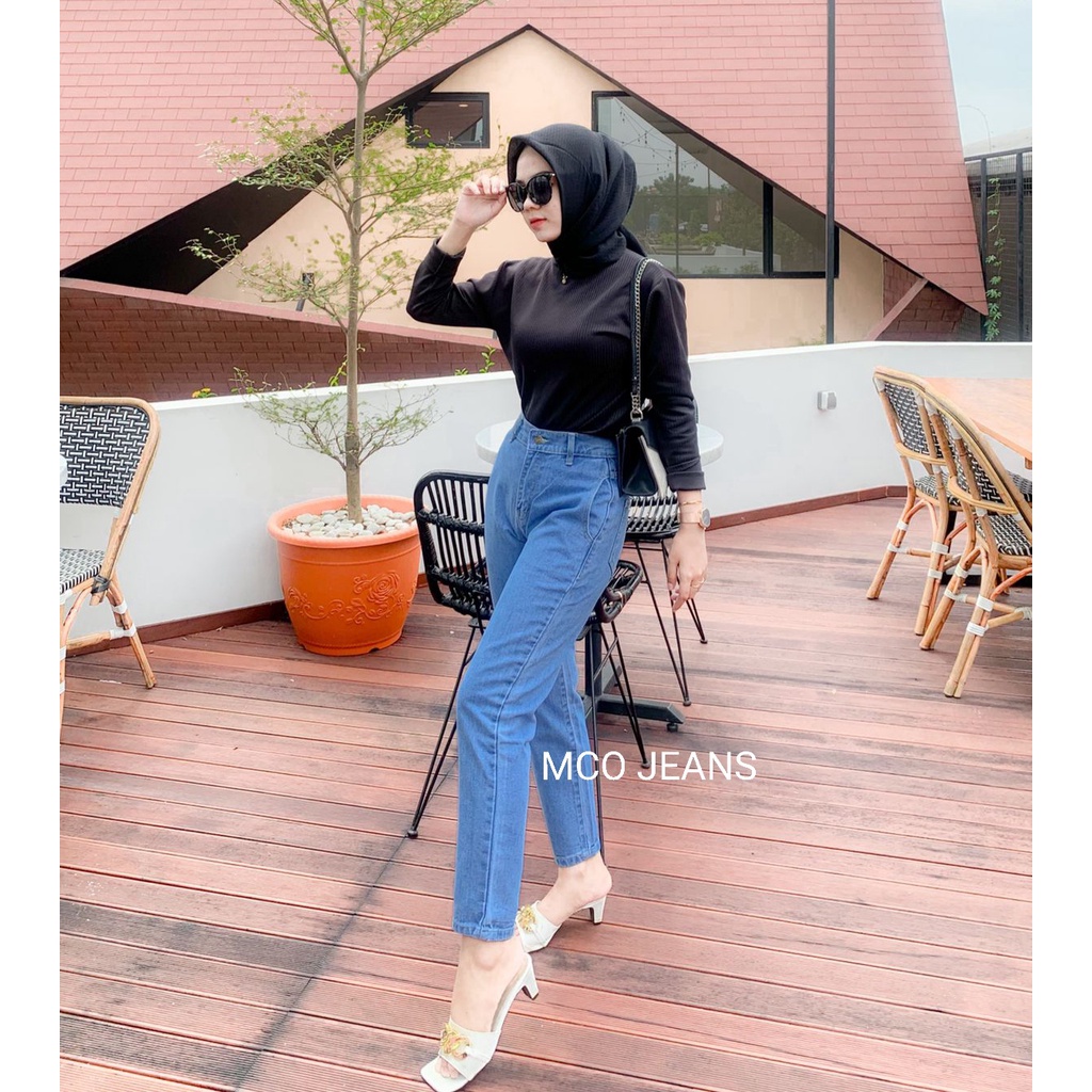 MCO - Celana Wanita Boyfriend Jeans Namina - Viral