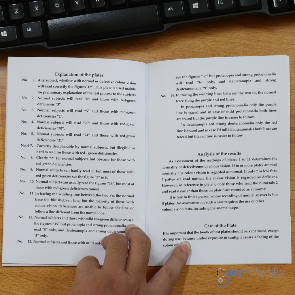 Buku Ishihara - Buku Tes Buta Warna