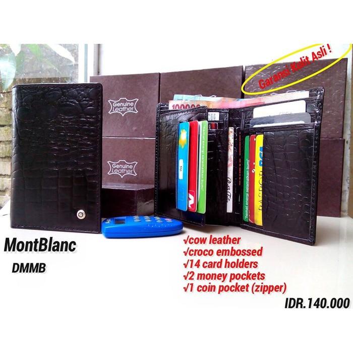 Dompet Montblanc kulit Asli 04,Dompet berkualitas