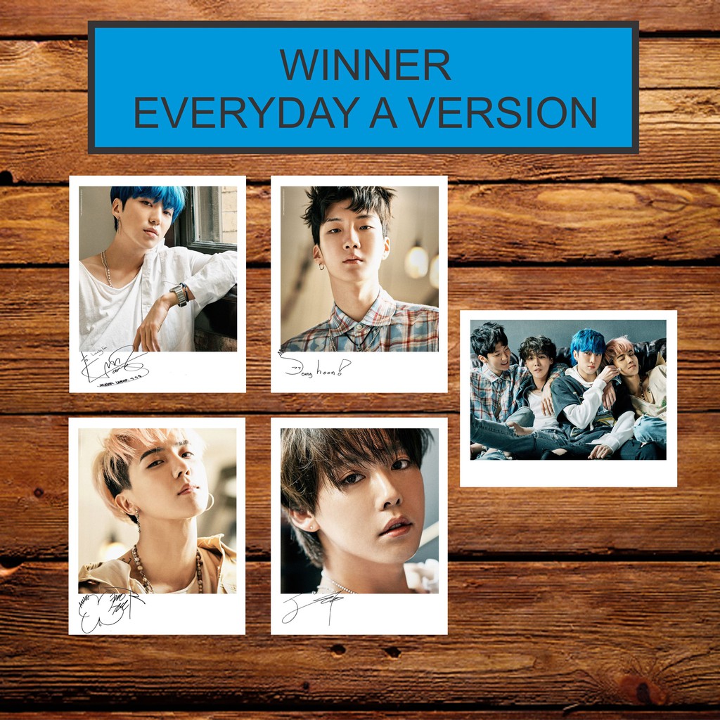WINNER EVERY DAY ALBUM SIGNED KPOP POLAROID