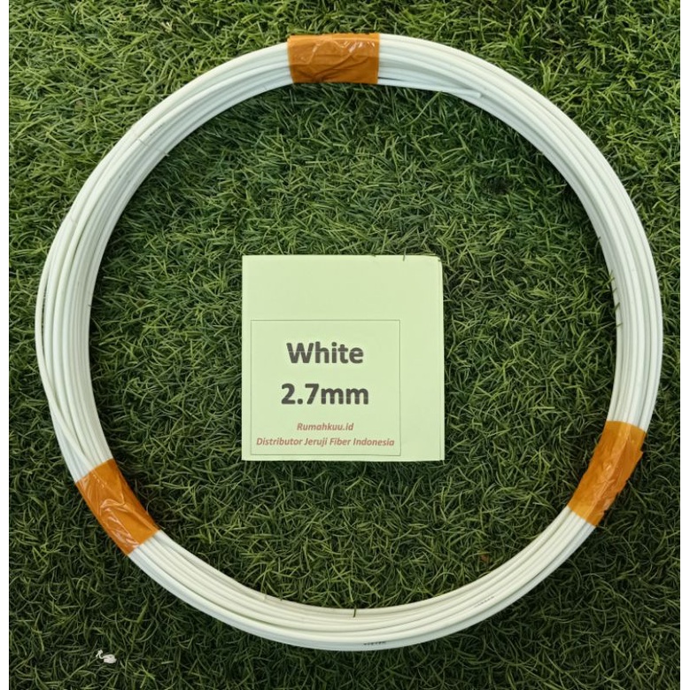 Ruji Fiber 2.7mm putih untuk sangkar, layangan naga dll