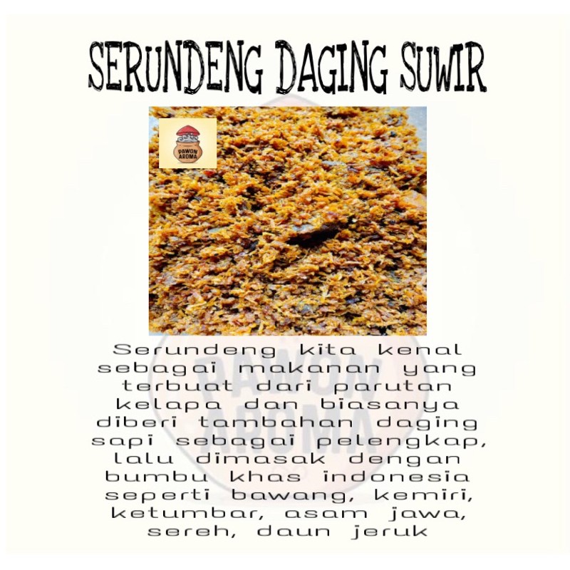 

Serundeng Daging Suwir