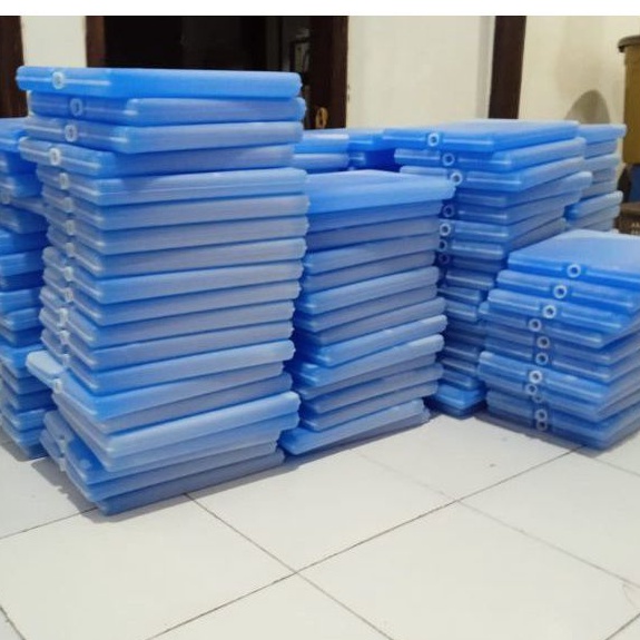 blue ice pack jumbo besar ukuran 30 × 22 × 3cm dry ice gel frizejel