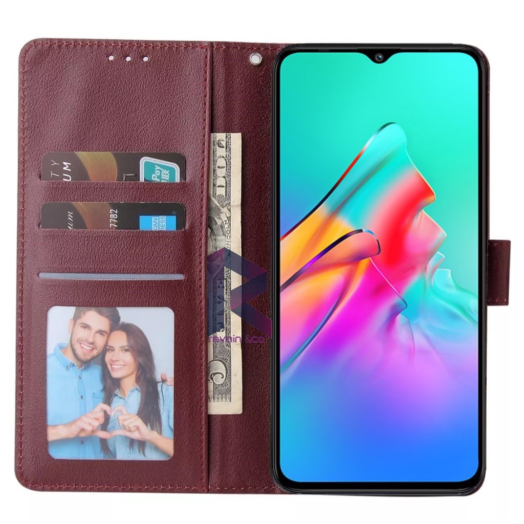 CASE INFINIX HOT 10 PLAY FLIP WALLET LEATHER KULIT PREMIUM SARUNG BUKA TUTUP FLIP CASE INFINIX HOT 10 PLAY