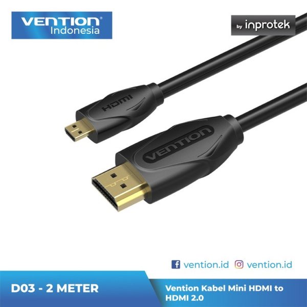 Vention Kabel HDMI to Micro HDMI v1.4/b Full HD 3D 2M - [VAA-D03-B200]