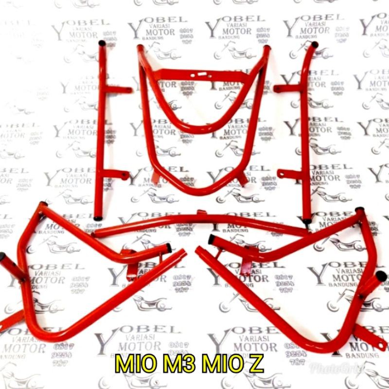COVER CRASHBAR TUBULAR BODY GUARD FRAME YAMAHA MIO M3 MIO Z DUDUKAN LAMPU TEMBAK MIO M3 MIO Z