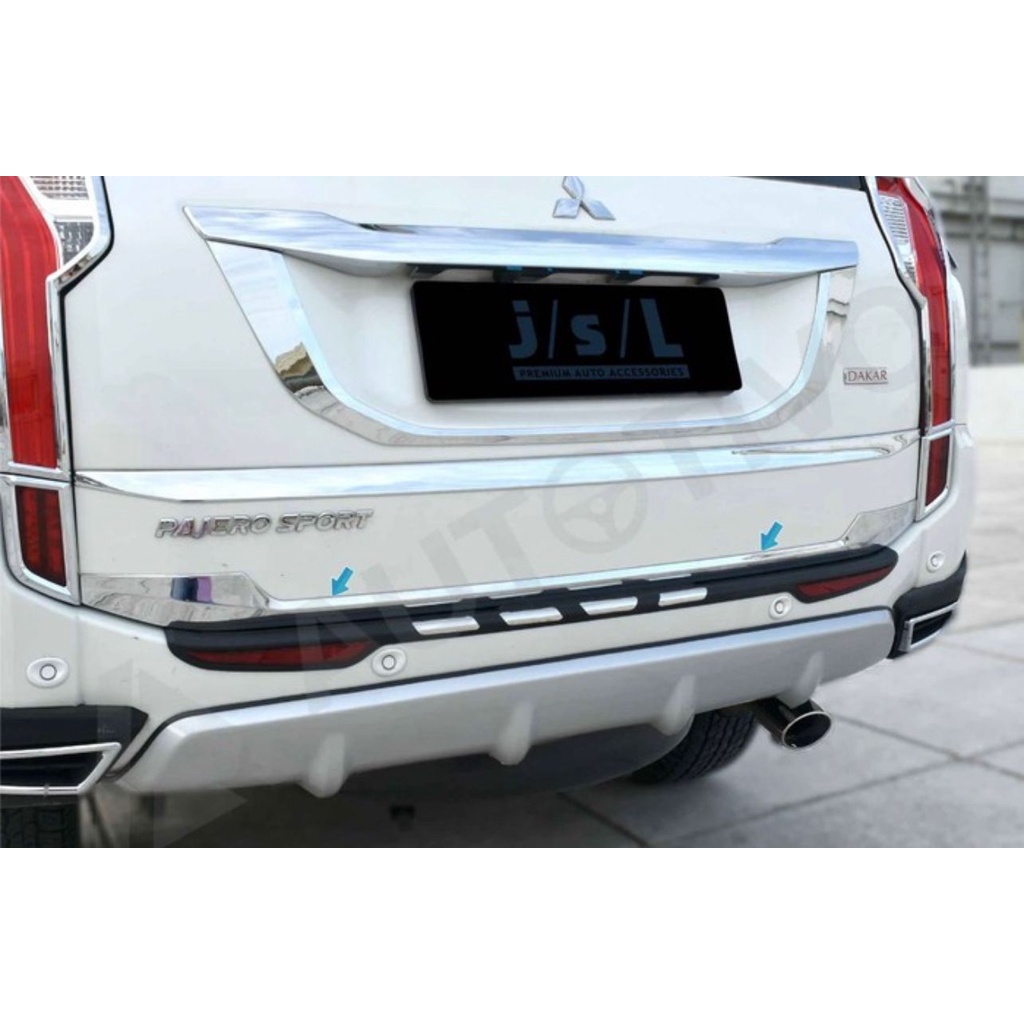 List Pintu Bawah Belakang All New Pajero Sport 2016 2018 Chrome
