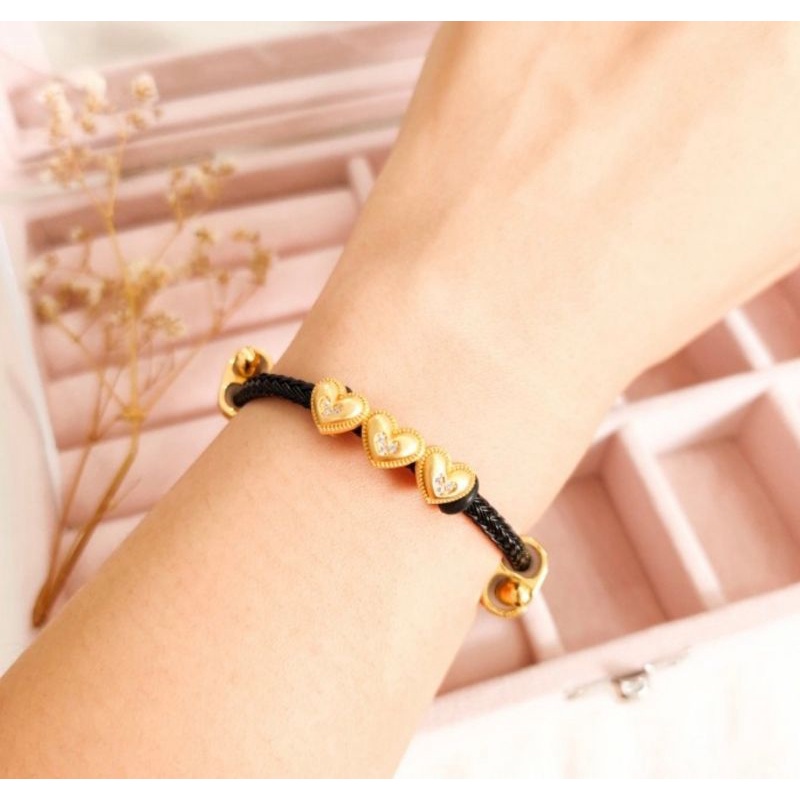 Terlaris Gelang tali Kekinian Keren Emas Asli Keren hadiah pacar