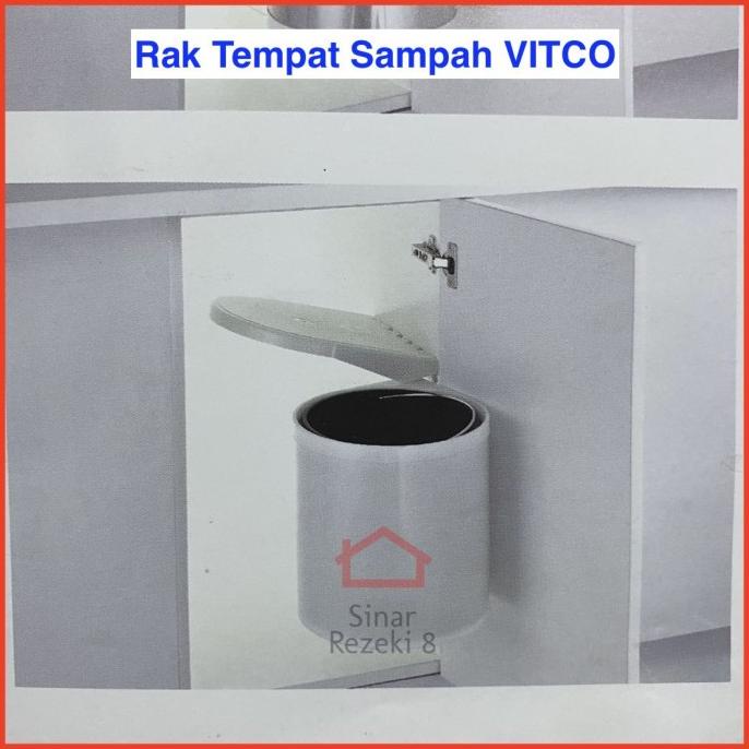 Rak Tempat Sampah STAINLESS VITCO / Tong Waste Bin Dalam Lemari - VITCO Lc