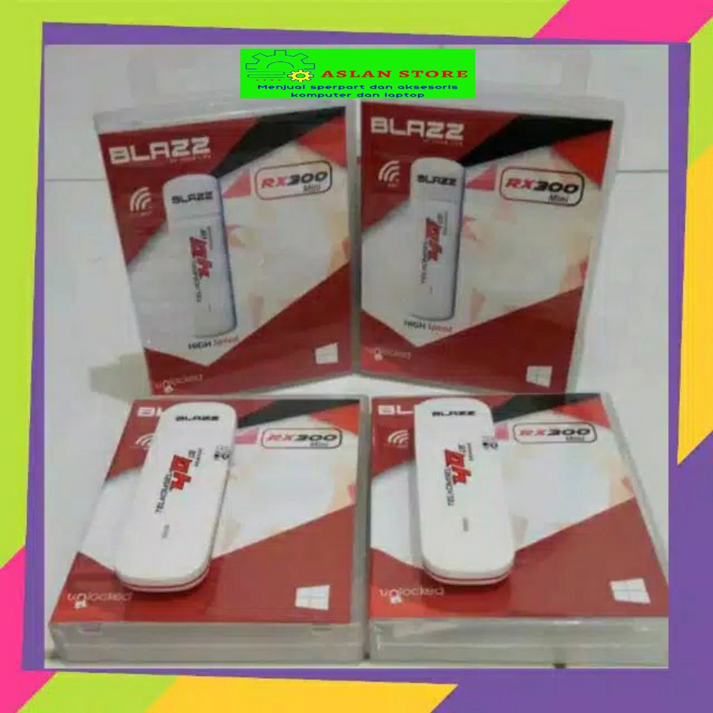 Modem Blazz RX300 4g lte Unlock All Jaringan USB MODEM BLAZZ RX300 Mini Speed 4G LTE UNLOCK ALL