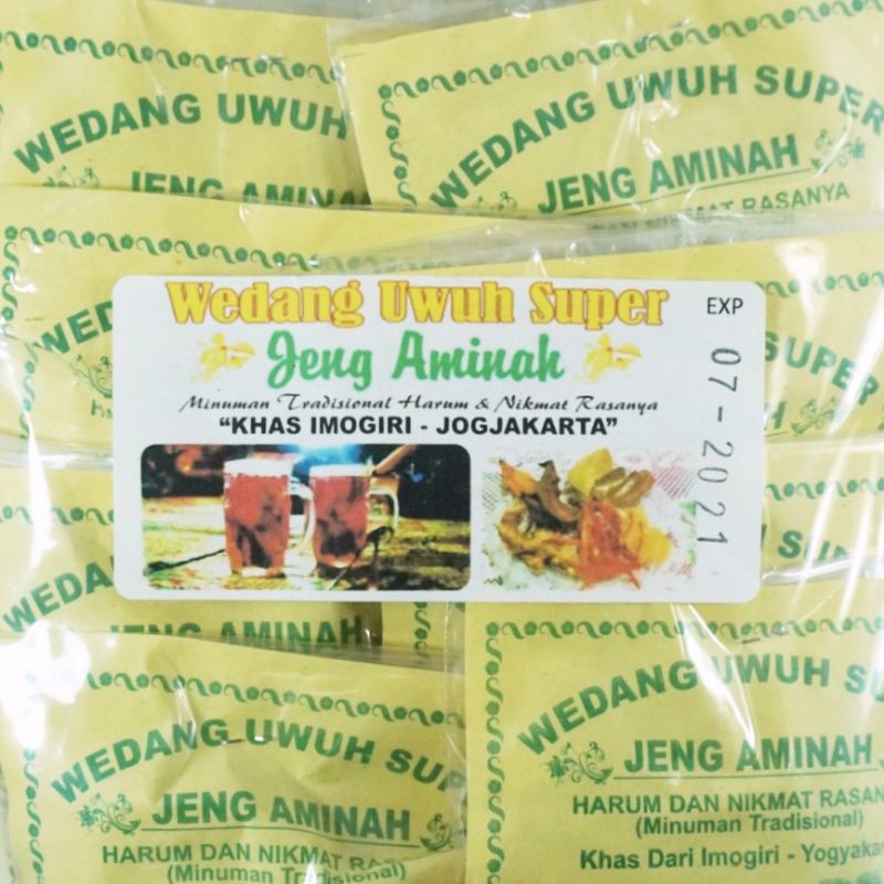 Oleh oleh yogya wedang uwuh super jeng Aminah komplit paking mika