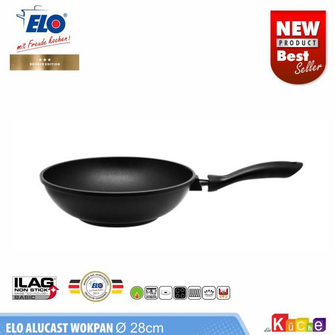 ELO GERMANY WOK PAN ALUCAST 28 CM WAJAN ANTI LENGKET