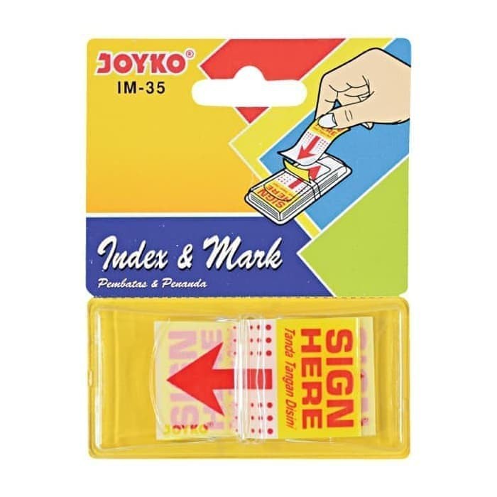 

Promo Index & Mark / Sticky notes Sign here /Pembatas Joyko IM-35 - Plastik Murah