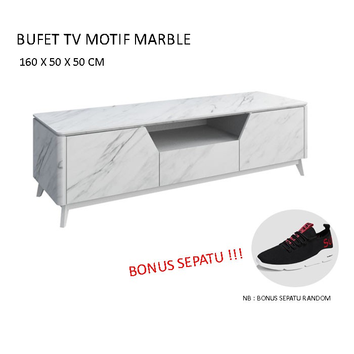 Meja TV / Buffet TV mewah marble