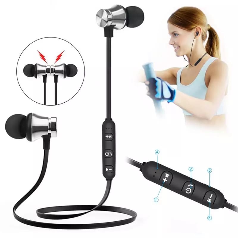 HEADSET / HANDSFREE BLUETOOTH SPORT Extra Musik Bisa DIpakai semua TIPE HP