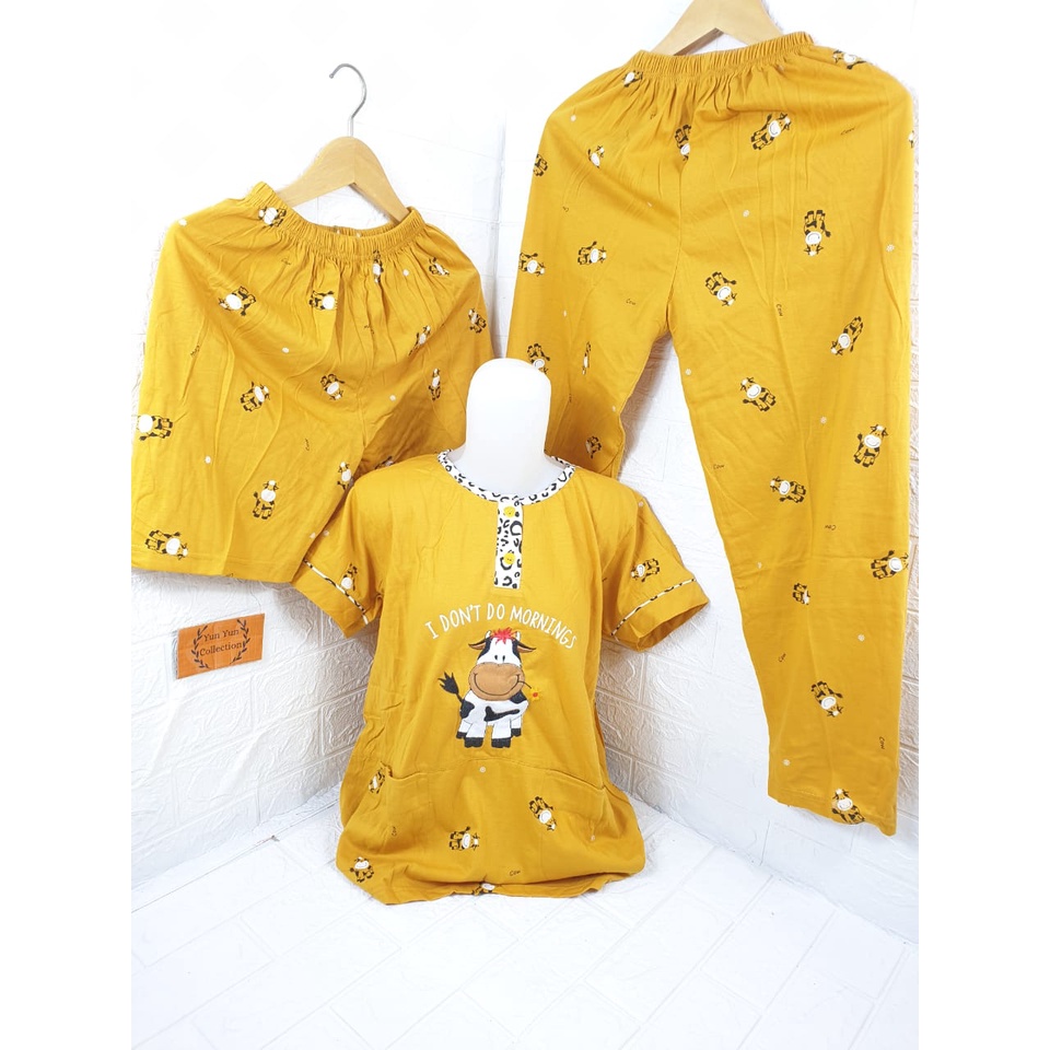 baju tidur wanita patricia premium 3in1 202