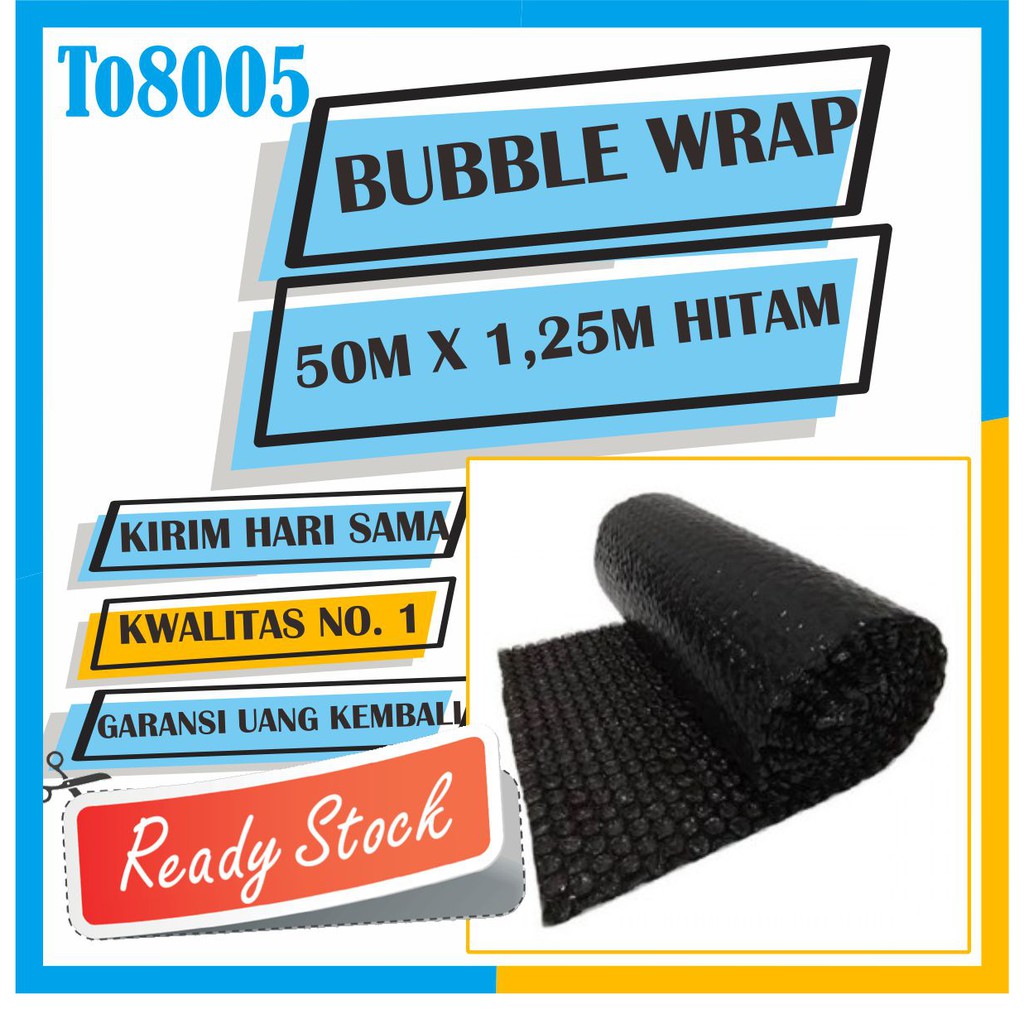

Plastik Bubble Wrap Packing Roll 50M X 1,25M Hitam