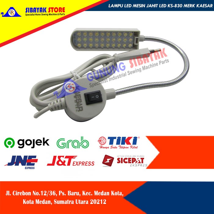 Lampu Mesin Jahit / Lampu Led Mesin Jahit LED 30 Titik KS-830 Merk KAESAR