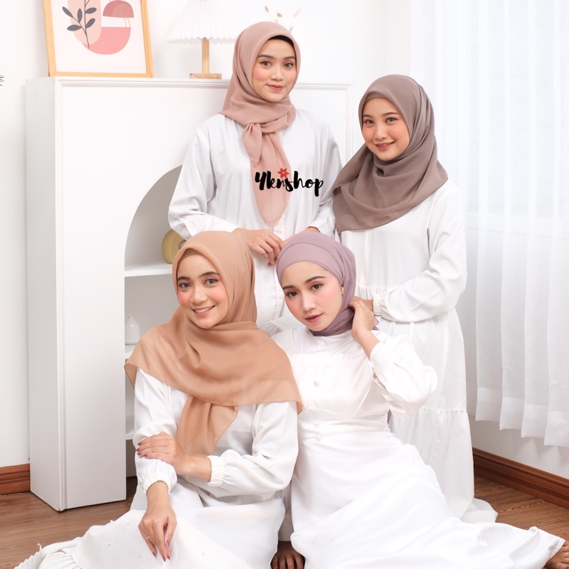 [Part 1] Bella Square / Jilbab Segiempat Pollycotton