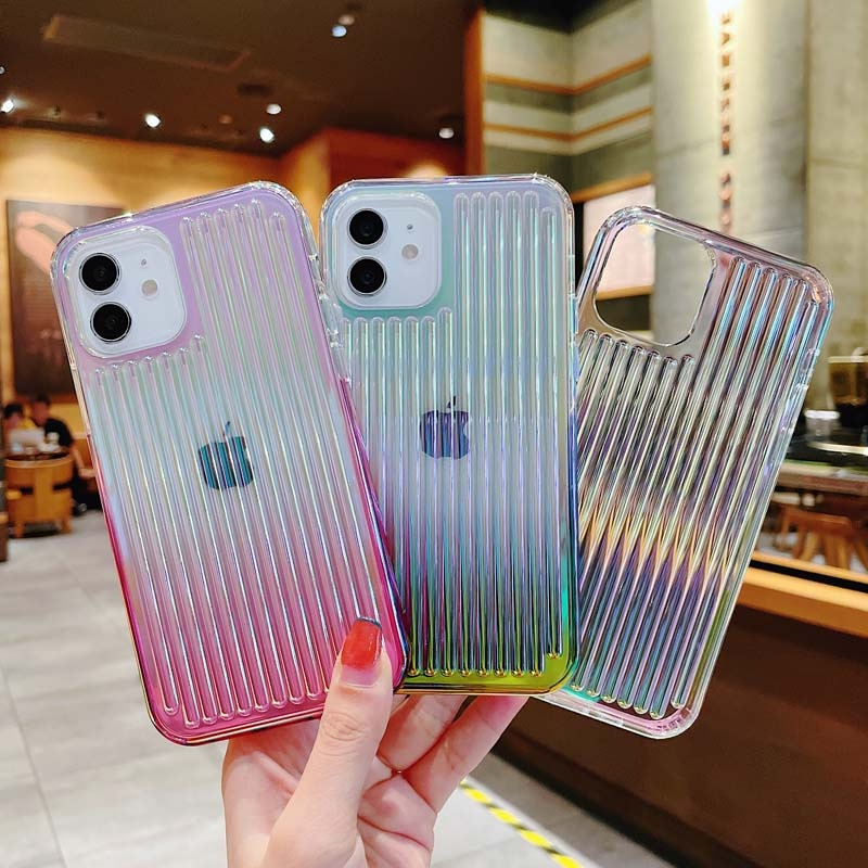 Casing Hard Case PC Transparan Warna Gradasi Laser Untuk